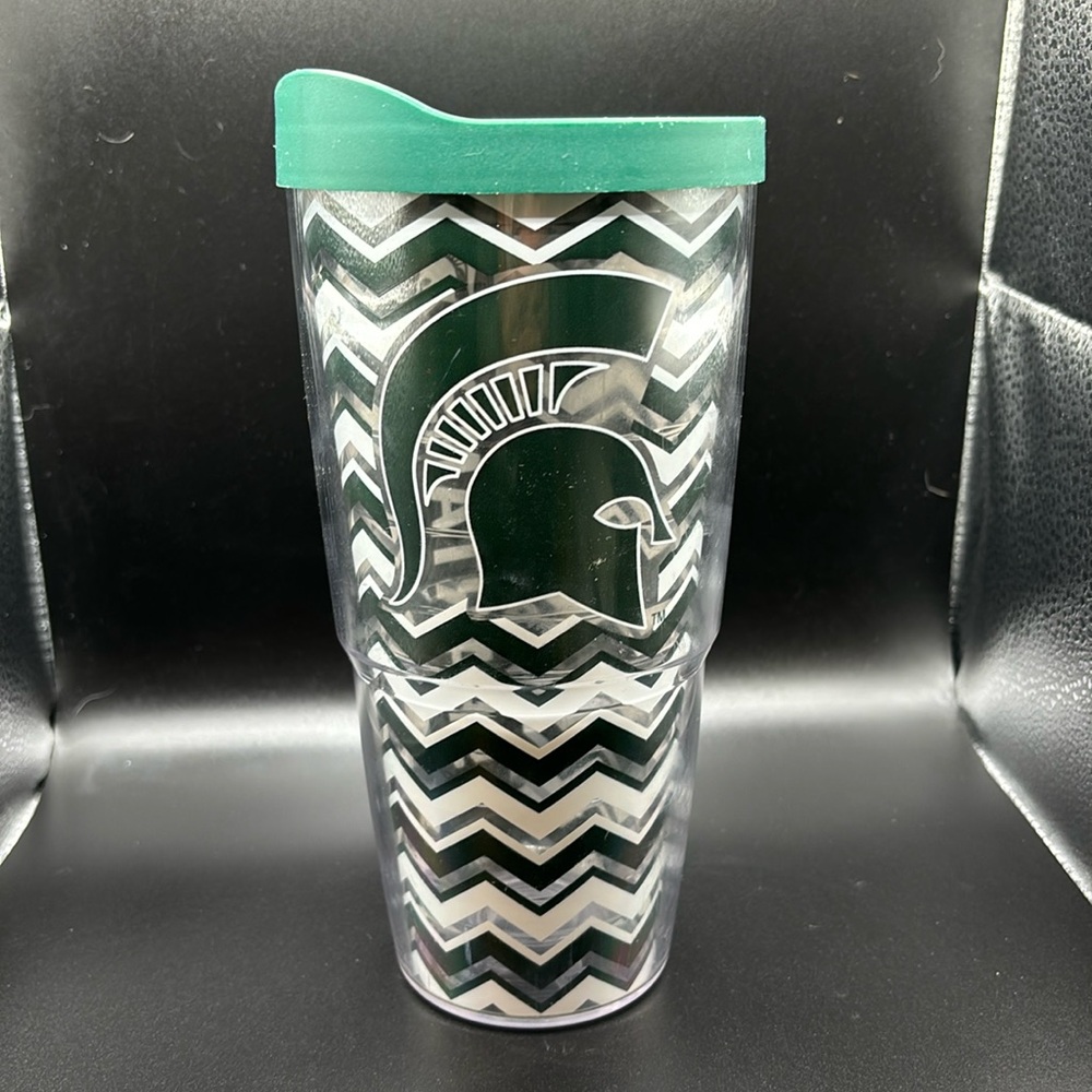 Tervis Michigan State beverage cup. 24 oz dishwasher safe keeps drinks hot or co